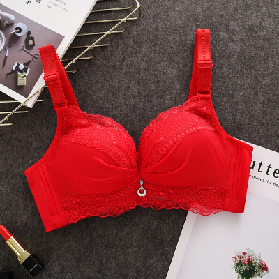 5cm超聚拢女士内衣蕾丝深v性感薄款文胸套装鼠年胸衣法国胸罩纹胸品牌