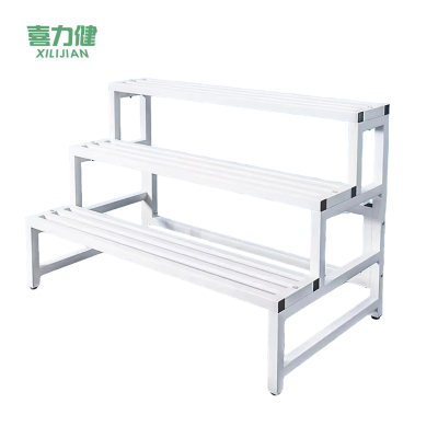 喜力健 铁艺阶梯花架 一层白色-高10CM 个