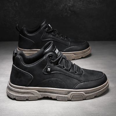 Ideamini马丁靴男高帮工装靴英伦风男士皮鞋切尔西靴中帮休闲潮流皮靴短靴靴子