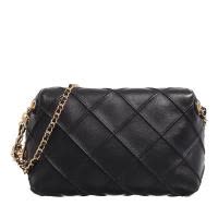 托里.伯奇(TORY BURCH)女士小巧单肩包时尚黑色皮革斜挎包高品质