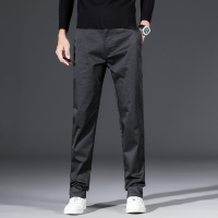 金盾(KIN DON)正品秋冬季款黑色天丝休闲裤男直筒男裤西裤大码商务百搭男士长裤子