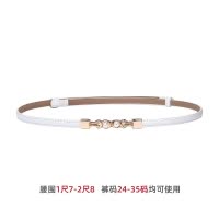 啄木鸟女士皮带细款2025新款配连衣裙子真皮高级感牛皮装饰裤腰带