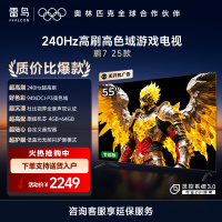 雷鸟 鹏7 25款 55英寸 家电国家补贴 144Hz高刷 4+64GB 超薄液晶平板电视机55S385C Pro-JN
