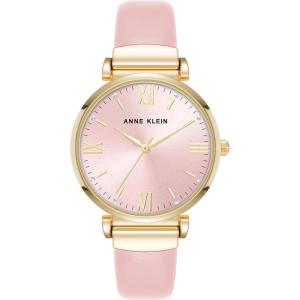 Anne Klein手表女石英圆形表盘36毫米矿物玻璃商务休闲女表