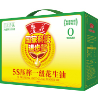 鲁花 花生油 5S压榨一级花生油礼盒 1.8*2