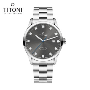 Titoni/梅花表时尚情侣表瑞士自动机械手表空中霸王系列83743S-667 83743S-667