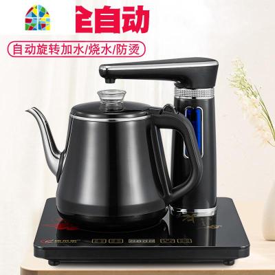 家用全自动上水电热水壶抽水式电茶炉茶台烧水壶一体烧茶器电茶壶 FENGHOU 经典黑包胶双层防烫(单炉