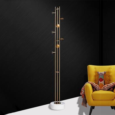 森美人设计师不锈钢大理石衣帽架北欧后现代简约轻奢挂衣架