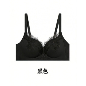性感无痕胸衣无钢圈内衣女上托聚拢软支撑蕾丝收副乳立体文胸罩