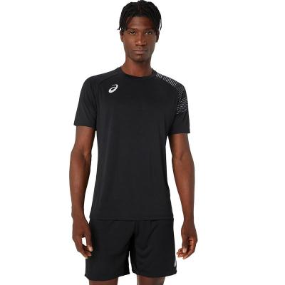 Asics/亚瑟士男子排球速干短袖运动T恤透气快干训练比赛服