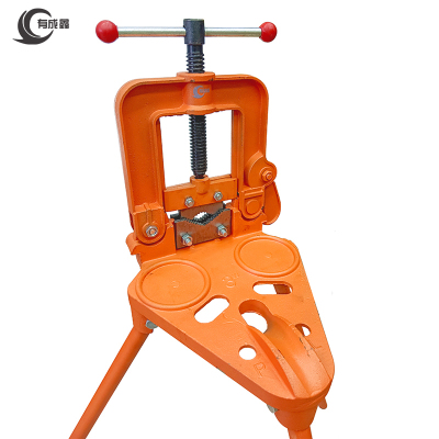 有成鑫带架压力钳 管子台虎钳 管子压力钳 15-75mm 套