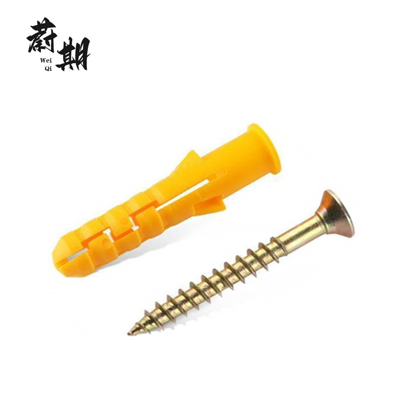 蔚期 小黄鱼膨胀螺丝塑料膨胀管膨胀钉 M6*30 个