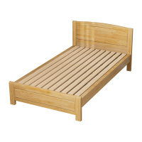 臻远ZY5062709 实木环保漆家具 实木单人床 1.2米 原木色