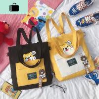 包包女chic斜挎装书包学生上课手提包大容量韩版百搭单肩帆布袋子NEW LAKE女士单肩包