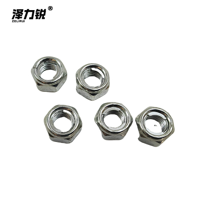 泽力锐 镀锌全金属锁紧螺母 M10mm 个