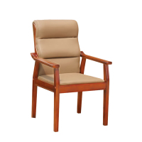 合祥源 实木会议椅真皮椅 635*530*1000mm QX-BGY49 单位:张