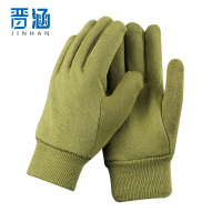 晋涵 绒手套 军绿色/双
