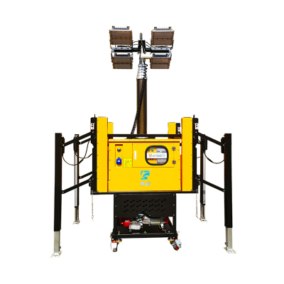 亮视 OH10 4*400W IP65 续航时间≥24h 220V 冷白 自动装卸式移动照明灯塔 黄色