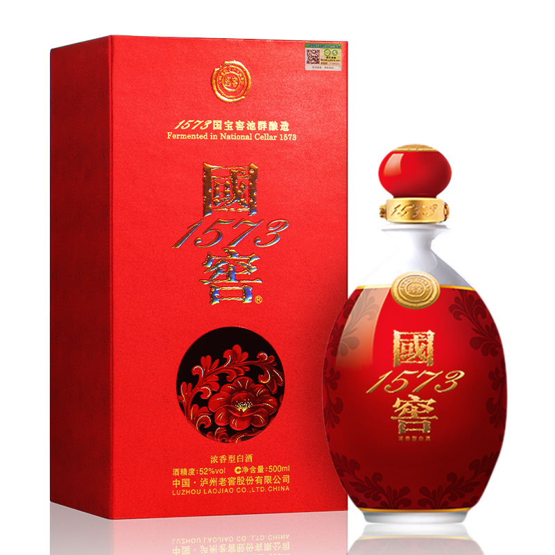 泸州老窖 国窖1573鸿运568 52度500ml*1 浓香型白酒