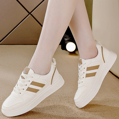 秋季新款透气ins韩版皮面鞋女学生街拍跑步运动休闲鞋_2_611