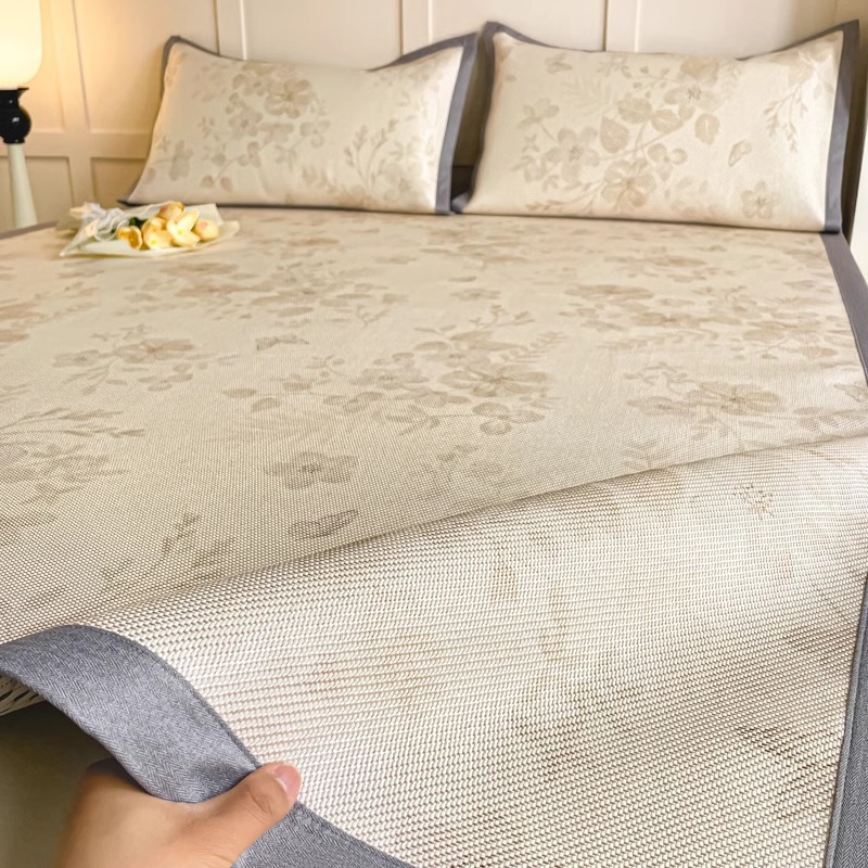 2026新款冰藤席冰丝凉席三件套夏天空调软席子可机洗竹席夏季床垫