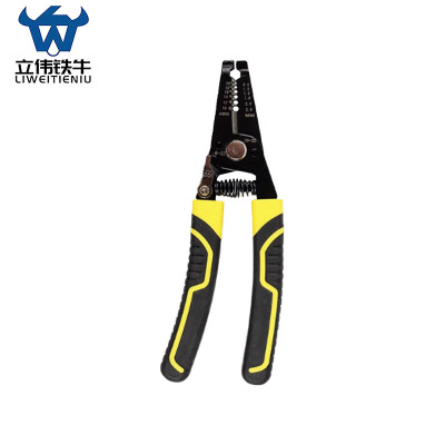 立伟铁牛弯柄剥线钳7寸/把