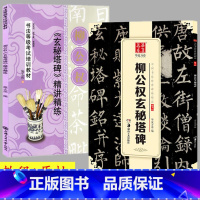 [正版]2本套装 唐柳公权玄秘塔碑 楷书毛笔字帖柳体楷书玄秘塔碑字帖成人初学者临摹楷书书法入门教程碑帖集柳公权书法原帖