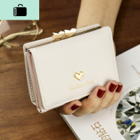 女士钱包女短款2020新款学生韩版小清新爱心钱包多功能折叠零钱袋NEW LAKE女手包