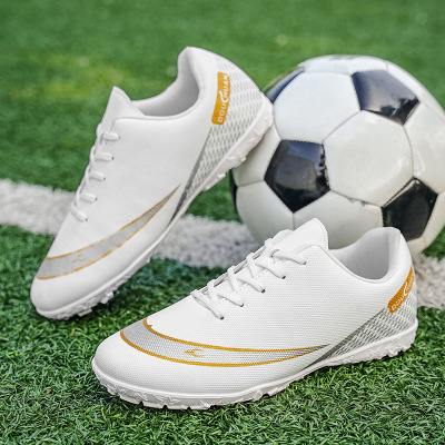 男女同款秋季新款网布休闲运动轻便舒适透气户外缓震套脚pu足球鞋