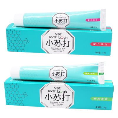 6支装-蜂晈小苏打牙膏110g保护牙齿清新口气去牙渍烟渍