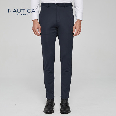 诺帝卡/NAUTICATAILORED西裤男士新品经典款商务百搭西裤舒适修身长裤
