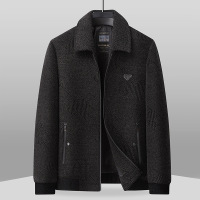 新款爸爸装春季翻领夹克中老年男式外套40-50岁中年服装男大码_1_455