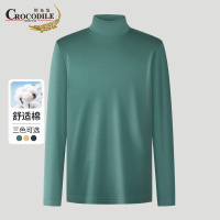 鳄鱼恤CROCODILE 商务青年男士T恤中高领柔软亲肤长袖上衣