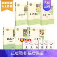九上 人教版套装7册 [正版]全套12册 初中必读名著十二本朝花夕拾鲁迅原著西游记海底两万里和骆驼祥子老舍七年级上册课外