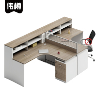 伟樽屏风办公桌双人位280*150*110cm张