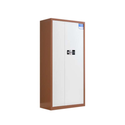 正斌保密柜财务档案柜文件柜办公室资料储物柜保险柜电子密码国保锁通体咖框白门-国保密码锁