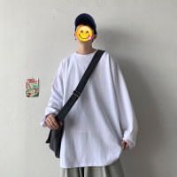SUNTEK长袖T恤男2020秋季加大码宽松胖子色棉打底衫卫衣男T恤