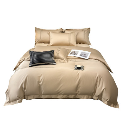 天山柔 200*230cm 100支绣花加尔 四件套 (计价单位:套) 香槟色