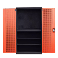阿拉贡重型工具柜加厚物件工具储物柜工厂铁皮柜汽修厂零件收纳柜橘色四层一抽带挂板