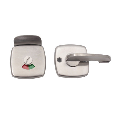 红鲸鱼 卫生间隔断锁 公共厕所不锈钢指示锁(孔距42mm)1个