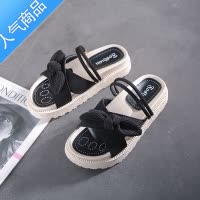 SUNTEK两穿凉鞋女夏外穿2023年新款ins潮配裙子厚底仙女风罗马沙滩拖鞋