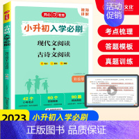 语文·现代文+古诗文阅读 小学升初中 [正版]2023小升初入学必刷题数学易错题+满分作文+现代文阅读+古诗文+完型填空
