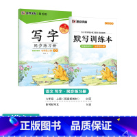 [写字同步练习册]7年级上(描红) [正版]初中生字帖练字七年级八年级上册练字帖每日一练古诗文中学生楷书钢笔练字本硬笔书