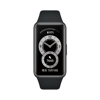 HUAWEI/华为手环6全天候血氧监测炫彩全面屏超长续航智能手环运动手环曜石黑NFC版