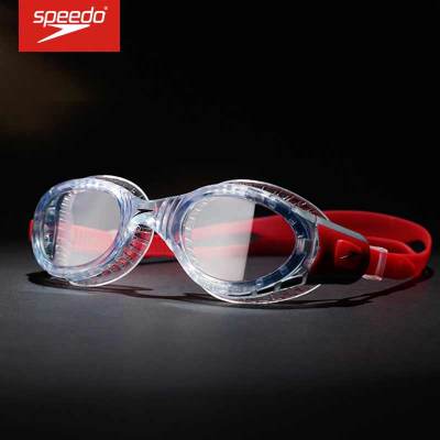 2019新款speedo泳镜Biofuse男女防雾游泳眼镜大框柔软高清泳镜