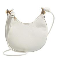 FURLA女士休闲百搭配饰小号斜挎手提两用奶油色皮革单肩包