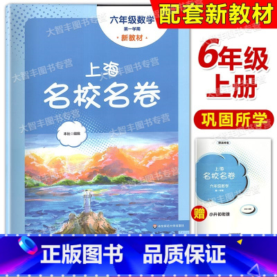 数学 [正版]2024上海名校名卷数学六年级上册第一学期上海沪教版配套测试卷初中6年级华东师范大学出版社