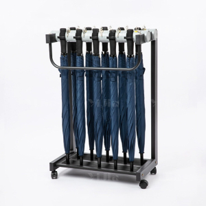 翌嘉YJ4122849 雨伞架大容量伞架商用酒店铁艺含锁雨伞收纳架 10头含10把伞