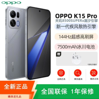 [全新]OPPO K15 Pro 12+256GB 简装版 起源灰 风扇散热 天玑8500 SUPER芯 7500mAh