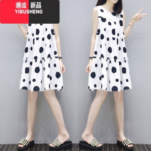 YIBUSHENG棉绸睡裙女季薄款可外穿绵绸睡衣裙小个子碎花连衣裙可爱背心裙